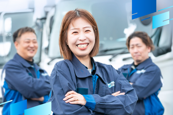 ◎バラ積みなしカゴ車運搬で楽々◎　未経験OK！大型ドライバー　平均月収42～43万以上 イメージ1